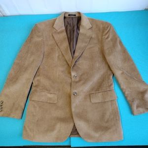 George Men's Tan Corduroy Sport Coat Jacket Size 40R